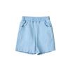 Roupa Infantil Coreana 2024 Verão Novos Shorts Jeans Infantis Calças Largas Simples Shorts Casuais de Verão