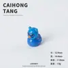 Resina Desenho Animado Urso Sólido Chapéu Pato DIY Ornamento Chaveiro Pingente Resina 3D Pequeno Acessório