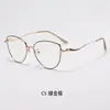 Bestseller Xiaohongshu Novos Óculos Bloqueadores de Luz Azul Olho de Gato Armação de Metal Ultra-Leves Lentes Planas Atacado Personalidade Transfronteiriço Mulheres