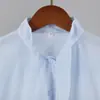 Camisa tie-dye feminina transfronteiriça, estilo europeu e americano, novo modelo outono e inverno 2026, blusa cardigã de fita, camisa feminina de algodão puro slim-fit para o trabalho