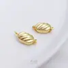 Galvanizado Recubrimiento al Vacío Oro Real 18K Oro Blanco Hebilla de Perla Tazón Rayado Hebilla de Frijol Hebilla de Barra Enchufable Accesorios para Collares DIY