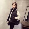 Otoño e Invierno Talla Grande Corto Estilo Coreano Adelgazante Chaleco sin Mangas de Estudiante Ropa Exterior Suelta para Mujer Chaqueta Combinable