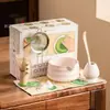 Set de matcha japonés de alta calidad, caja de regalo de cerámica, batidor de té incluido, producto popular para ventas transfronterizas, directamente del fabricante
