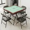 Mesa de Mahjong Plegable para el Hogar Simple para Jugar Panel Especial Mesa de Mahjong Frotada a Mano Pequeña Mesa para Póker y Ajedrez