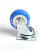 Ruedas de PVC de 2 pulgadas resistentes al desgaste, Poleas de doble rodamiento, Ruedas para enfriador de aire, Ruedas giratorias para carritos pequeños, Ruedas de larga duración