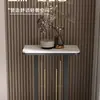Estructura para Flores de Lujo Ligero Estilo Italiano, Soporte de Piso para Flores para Sala de Estar Estilo Nórdico con Encimera de Roca, Soporte de Hierro de Gama Alta Simple para Macetas