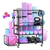Cesta de Armazenamento de Equipamentos Esportivos Transfronteiriça, Tapete de Yoga, Haltere, Rack de Armazenamento para Fitness, Cesta de Armazenamento, Rack de Armazenamento para Bola de Equilíbrio