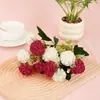 10 Bolas Pequenas Mola Simples Moderno Gradiente Área de Boas-Vindas Decoração Pastoral Romântico Sala de Estar Arranjo de Flores Enfeites Flores Artificiais