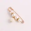 Broche Transfronteiriço para Ajustar a Cintura das Calças, Fixar Roupas e Saias, Ferramenta para Redução de Cintura, Fivela Anti-Exposição, Alfinete de Cintura com Pérola