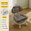 Taburete Pequeño Giratorio con Ruedas, Taburete Bajo para Uso Doméstico, Taburete para Cambiarse los Zapatos, Banco Infantil con Ruedas, Silla con Respaldo Sellador de Costuras