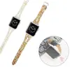 Nuevo Aplicable Apple Watch 2345 Generación Lentejuelas Brillantes iwatch Abierto Encogible Correa de Cuero Exportación Explosiones