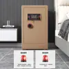 Caja fuerte a medida para uso doméstico, 45/60/70 cm, alarma antirrobo, caja fuerte electrónica de pared con contraseña