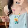 ¡Estrella de mar! Bufanda étnica larga y fina con cordón para mujer, diseño de nicho, estilo vacacional en la playa, accesorio único