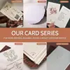 Invitaciones de boda a color personalizadas de alta gama, impresión letterpress/repujado, papel para invitaciones con textura clara