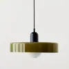 Lámpara de araña antigua Memphis lámpara de comedor simple moderna Bauhaus lámpara de noche de cristal creativa lámpara de araña verde retro