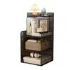 Mesa de cabeceira pequena prateleira de armazenamento mini armário de cabeceira ultrarraso mesa lateral ultrarraso 20-25-30cm armário de armazenamento para espaços estreitos