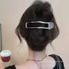 Pinza para el pelo de flor de punto de felpa de alta gama para otoño e invierno, pasador no irritante para la parte trasera de la cabeza, pinza de garra