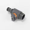 Conector Plástico Atravessante de Água com Revestimento de Borracha, 3/4 Polegada, 6/4 Polegadas, Conector Rápido Válvula Reta Duas Vias, Conector Rápido de Reparo e Extensão de Mangueira