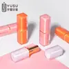 Tubo de Lipstick Cuadrado Coreano 3g Tapa a Presión Interior Brillante Bálsamo Labial Cáscara Vacía Empaque Cosmético Plástico Al Por Mayor