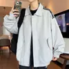 Chaqueta de primavera y otoño para hombre, nuevo modelo 2026, chaqueta con cuello alto, abrigo casual versátil de moda, ropa exterior para hombre