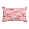 Funda de Almohada para el Día de San Valentín Transfronteriza, Decoración de Ambiente Festivo, Funda de Cojín para Sofá del Hogar, Funda de Cojín para Dormitorio con Estampado de Amor