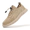 Zapatos de montañismo para hombre, de verano, transpirables, huecos, de malla, talla grande, ligeros, de moda, con suela suave, informales.