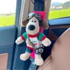Ornamentos de Cachorro de Pelúcia para Carro Alça de Cinto de Segurança para Carro Almofada de Ombro Boneco de Piloto Boneca de Presente Boneca Atacado Moda