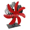 Ventilador de chimenea de estilo llama de alta venta transfronteriza, ventilador de calefacción de potencia térmica de leña de fuego real, ventilador de estufa silencioso de arranque automático
