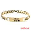 Pulseira de Moda Transfronteiriça Europeia e Americana Personalidade Criativa MerryChristmas Presente de Natal Pulseira de Aço Inoxidável