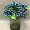 Fruta Simulada Cereza Fruta Rama Corta Fruta Navideña Rama Única Jugo de Baya Decoración de Arreglo Floral Accesorios Arándano Baya Biónica