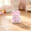 Acessórios de Resina de Urso 3D Aveludado Chaveiro Cartoon Pingente de Joia Artesanal DIY Venda por Atacado