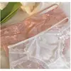 Pantaletas de Corte Francés de Satén Puras y Sexys con Encaje de Malla Transpirable y Algodón Puro en la Entrepierna, Estilo Juvenil, Seda Helada Sexy