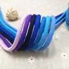 Cuerda de algodón hilado en núcleo de tejido liso de color de 5 mm de grosor, cordón redondo cifrado de algodón, cordón suave para atar, cintura de ropa, cordón de sombrero, tejido a mano
