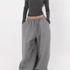 Calça Jogger com Cordão para Comércio Exterior para Mulheres, Calça Wide-Leg Azz com Strass Brilhante para Dança, Calça Masculina Tendência Estilo de Rua Dança de Jazz Americana