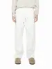 Mtlclothes Roupa Masculina Estilo Coreano Forrado com Lã Perna Larga Corte Reto Desconstruído Quente Cintura Elástica Calça de Moletom Casual