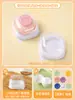 Caja de embalaje Xue Meiniang 2 piezas 4 Daifuku de Ciruela Bandeja de papel individual Qing Tuan Mochi Crujiente de Yema de Huevo Embalaje Baozi Sam dos cuatro partes