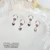 Accesorios Populares para Uñas con Borlas de Aleación y Diamantes Rosas, Colgante de Mariposa y Corazón de Plata Ultrabrillante de Lujo Ligero, Accesorios para Uñas Portátiles