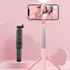 R1 Mini Bluetooth Selfie Stick Luz de Beleza Portátil Bastão de Selfie Manual Tudo-em-Um Tripé de Chão para Transmissão ao Vivo ao Ar Livre