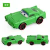 Coches Aleación Racing Lightning Mcqueen Sheriff's Board Tooth Patinete Modelo Adorno Niño Caja Regalo