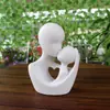 Estatuilla de Piedra Imitación para Padres e Hijos Transfronteriza Adornos Decoración Artística de Escritorio para el Hogar y la Oficina Artesanías de Resina