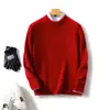 Outono e Inverno de 2026 Novo Estilo Suéter de Lã Masculino Espessado Gola Redonda Suéter Casual de Negócios Moda Malha de Manga Longa Solta
