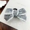 Clip de Pinza de Lazo Tejido Maillard Otoño e Invierno Moda Pinza para Cola de Caballo Semi-Atada Pinza de Tiburón Accesorios para el Cabello para Mujeres