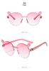 Gafas de sol de moda para niños transfronterizos, lindas gafas de sol personalizadas para bebés, niños y niñas, gafas de sol populares de Internet para sesiones de fotos callejeras.