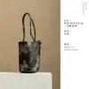 Bolsa de almacenamiento para juego de té de algodón tejido, bolsa cilíndrica gruesa para viaje, bolsa de ceremonia de té de tamaño grande para maestros de té