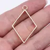 40x 25x 3.6mm 3g accesorios de joyería multicolor serie de borde de gota geométrica hueca borde de diamante
