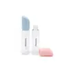 Tubo redondo de plástico para brillo de labios Zamai de 3.5 ml con tapa biselada, tubo vacío de plástico para labial líquido con varilla de cepillo de cristal, material de embalaje