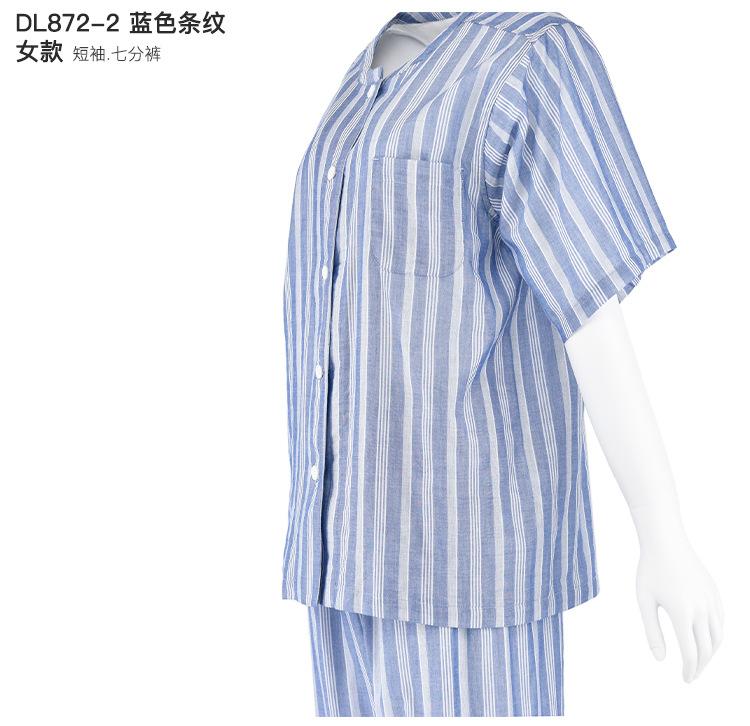 muji细支双层纱无侧缝睡衣无印良品家居服11.jpg