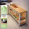 Prateleira multifuncional de cozinha, mesa de corte de piso, bancada de trabalho, forno de micro-ondas multicamadas, prateleira de armazenamento de panelas, armário lateral estreito