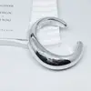 Nuevo brazalete geométrico irregular CCB dorado y plateado transfronterizo europeo y americano, traje de brazaletes de joyería exagerada con personalidad hip-hop para mujer