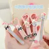 Cortauñas de gatito lindo de dibujos animados Lima de uñas portátil Set de cortauñas Estilo girly Removedor de cutículas Tijeras de uñas portátiles